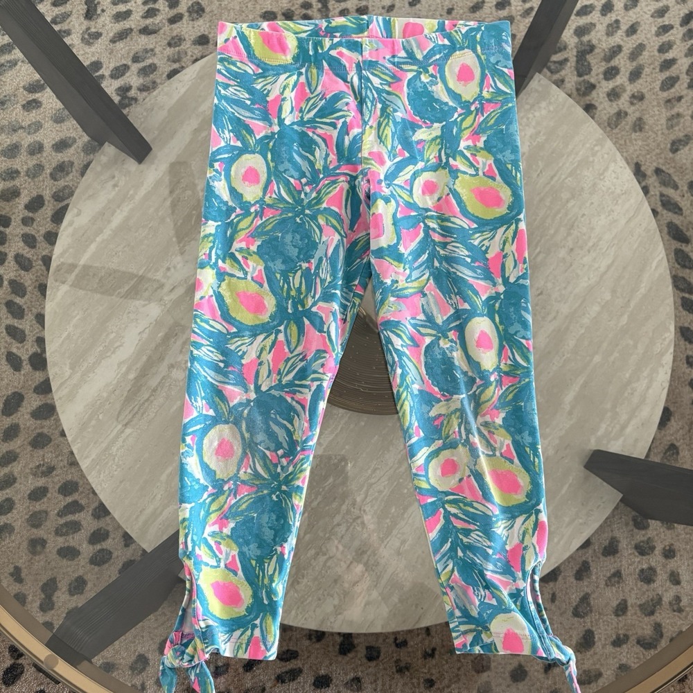 Lilly Pulitzer‎ Girls Mini Weekender Leggings Luxletic Size L 8-10Floral Summer